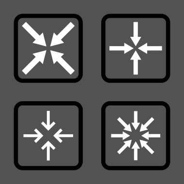 Nokta düz toplantı vektör simgesi kare