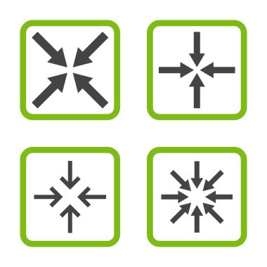 Nokta düz toplantı vektör simgesi kare