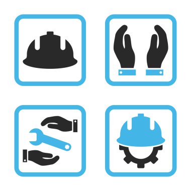 Geliştirme düz kare vektör simgesi