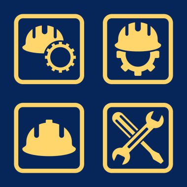 Geliştirme düz kare vektör simgesi