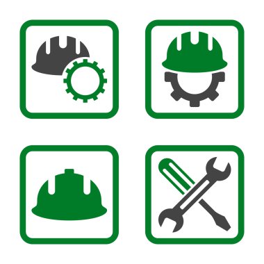 Geliştirme düz kare vektör simgesi