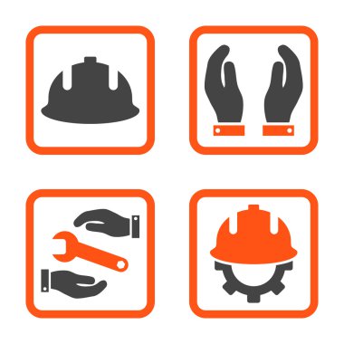 Geliştirme düz kare vektör simgesi