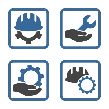 Geliştirme düz kare vektör simgesi