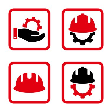 Geliştirme düz kare vektör simgesi