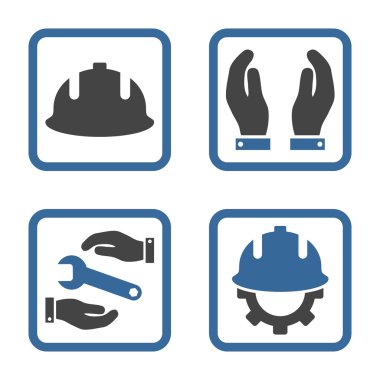 Geliştirme düz kare vektör simgesi