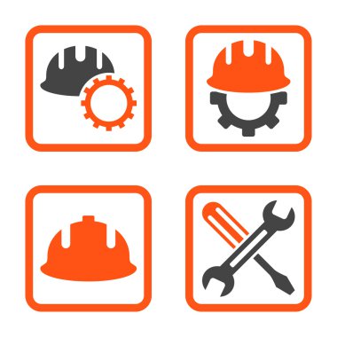 Geliştirme düz kare vektör simgesi