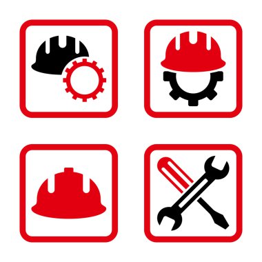 Geliştirme düz kare vektör simgesi