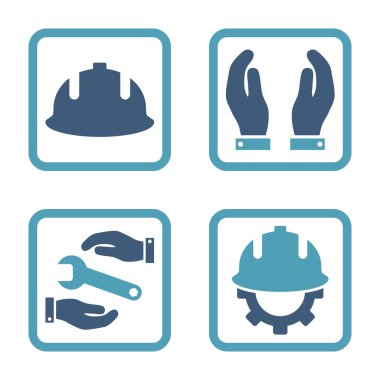 Geliştirme düz kare vektör simgesi