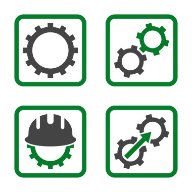 Geliştirme düz kare vektör simgesi