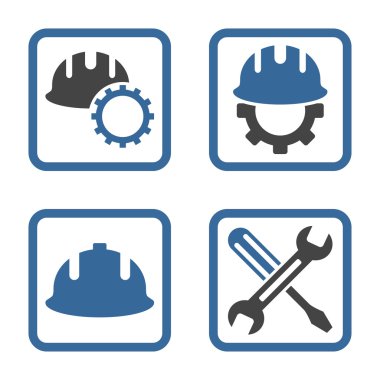 Geliştirme düz kare vektör simgesi