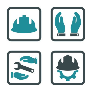 Geliştirme düz kare vektör simgesi