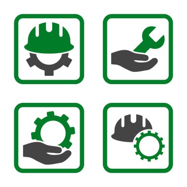 Geliştirme düz kare vektör simgesi