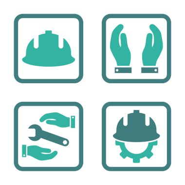 Geliştirme düz kare vektör simgesi