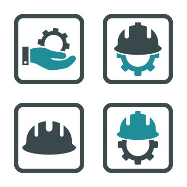 Geliştirme düz kare vektör simgesi