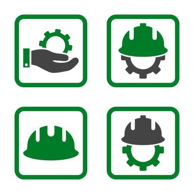 Geliştirme düz kare vektör simgesi