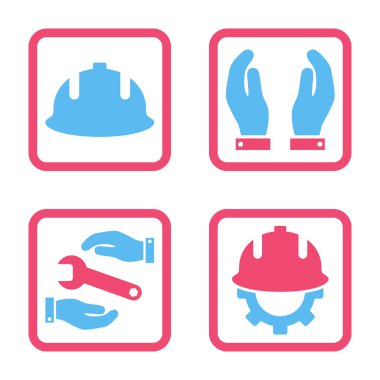 Geliştirme düz kare vektör simgesi