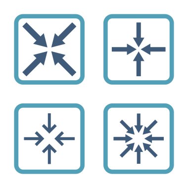 Nokta düz toplantı vektör simgesi kare