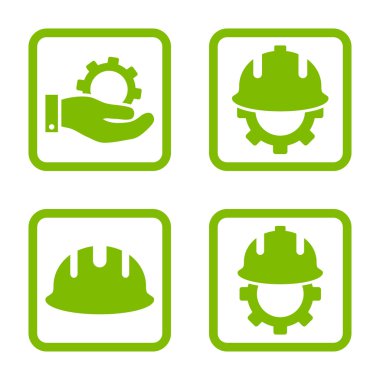 Geliştirme düz kare vektör simgesi