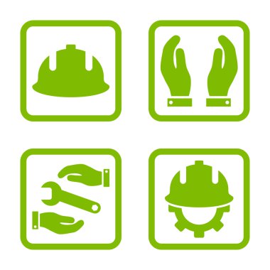 Geliştirme düz kare vektör simgesi