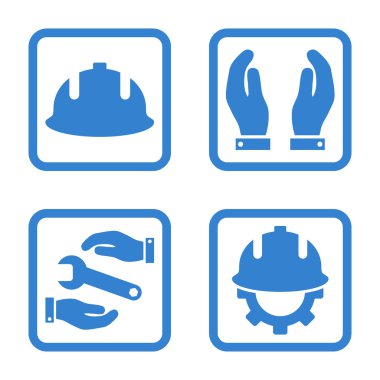 Geliştirme düz kare vektör simgesi