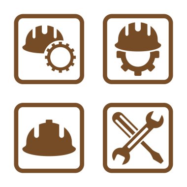 Geliştirme düz kare vektör simgesi