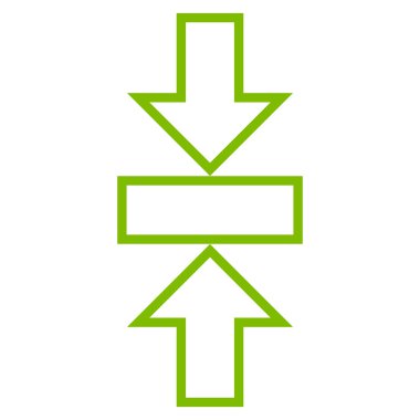 Basınç dikey kontur vektör simgesi