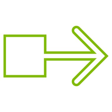 Çekme oku şu kontur vektör simgesi