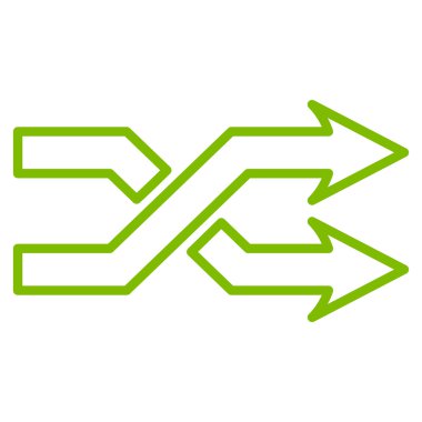 Okları yatay kontur vektör simge mix