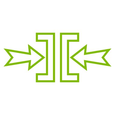 Basınç yatay kontur vektör simgesi