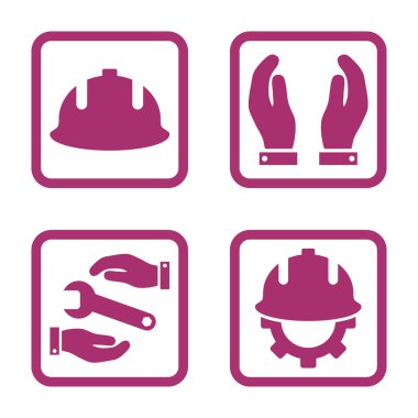 Geliştirme düz kare vektör simgesi