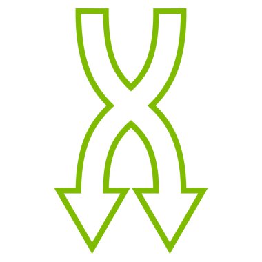 Anahat vektör simgesi aşağı okları shuffle