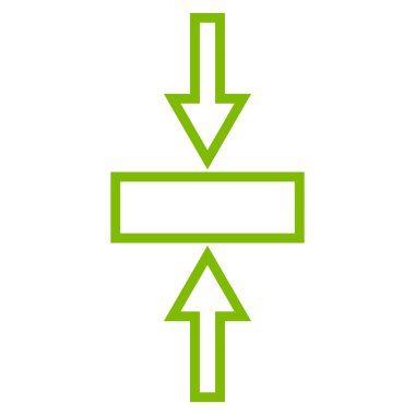 Basınç dikey kontur vektör simgesi