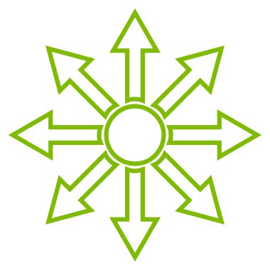 Oklar ince çizgi vektör simgesini genişletin