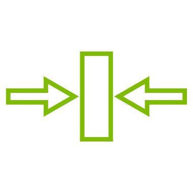 Basınç yatay kontur vektör simgesi