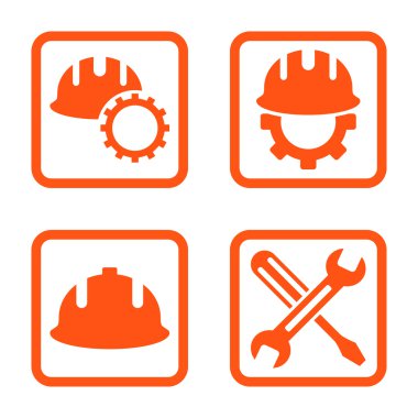 Geliştirme düz kare vektör simgesi