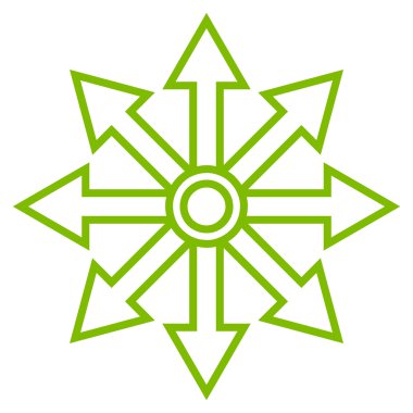 Oklar kontur vektör simgesini genişletin