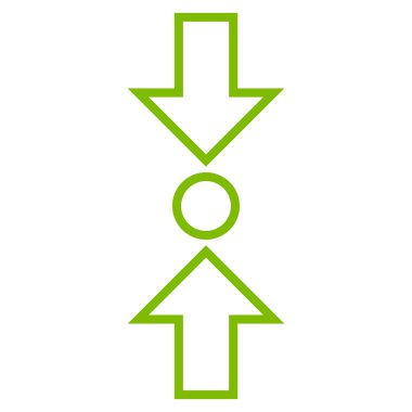 Basınç dikey ince çizgi vektör simgesi