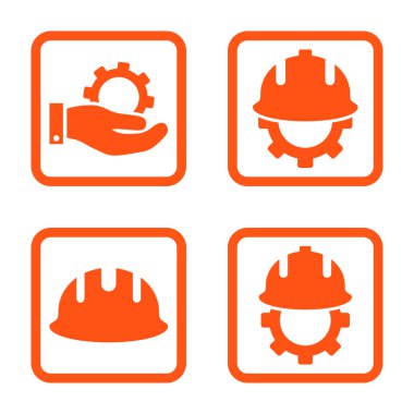 Geliştirme düz kare vektör simgesi