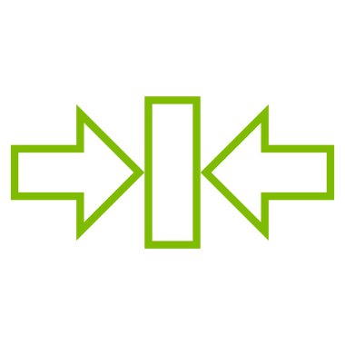 Basınç yatay kontur vektör simgesi