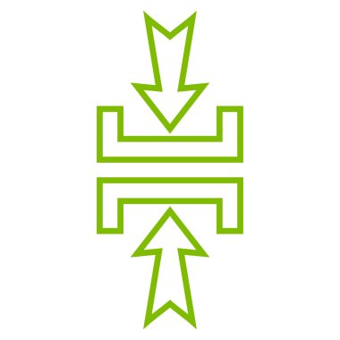 Basınç dikey ince çizgi vektör simgesi