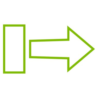 Çekme oku şu kontur vektör simgesi