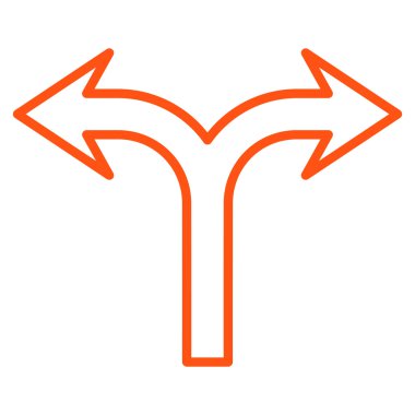 Sol seçim ok sağ kontur vektör simgesi