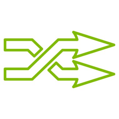 Okları yatay ince çizgi vektör simge mix