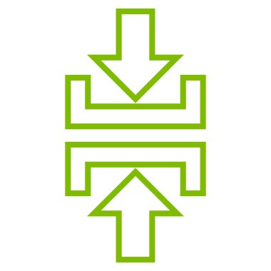 Basınç dikey kontur vektör simgesi