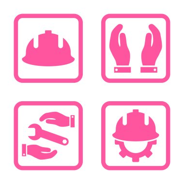 Geliştirme düz kare vektör simgesi