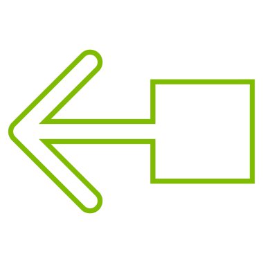 Sol ince çizgi vektör simge çekin