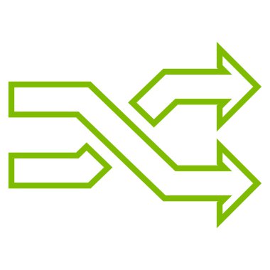 Okları yatay kontur vektör simge mix