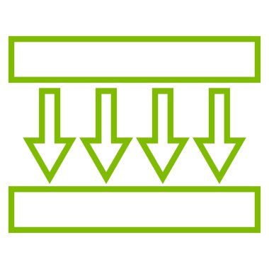 Basınç dikey ince çizgi vektör simgesi