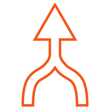 Anahat vektör simge yukarı ok birleştirmek