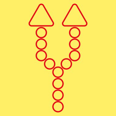 Anahat vektör simge yukarı ok bölme